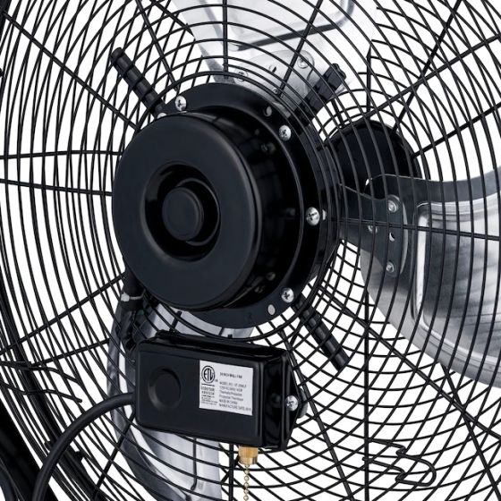 18 in. 3 Speed Wall Mount Outdoor Waterproof Dog Kennel Fan