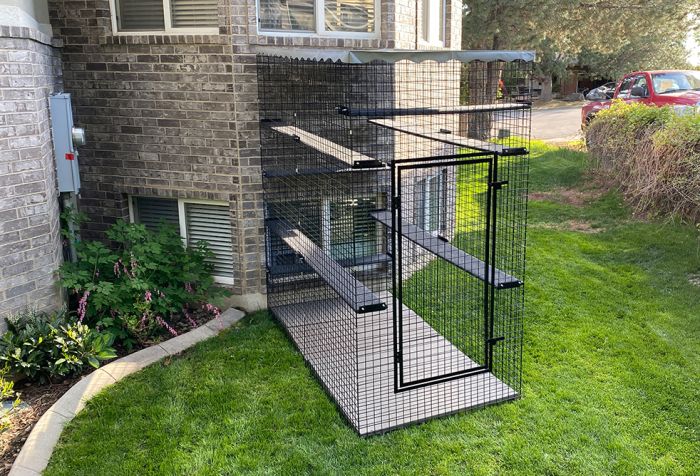 K9 Kennel Store 48 x 96 x 96 Outdoor Catio Cat Enclosure