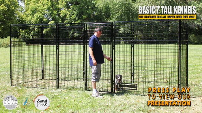 20 x 10 dog kennel top