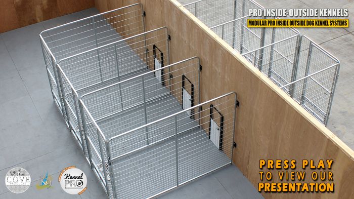 4 X 4 Inside 4 X 6 Outside Multiple Pro Dog Kennels x2