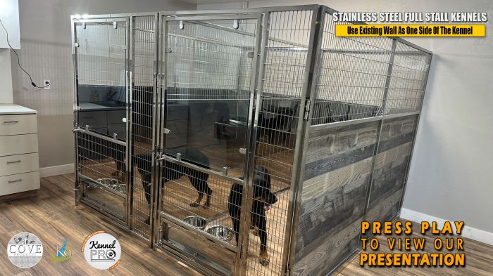 Indoor multiple dog vintage kennels