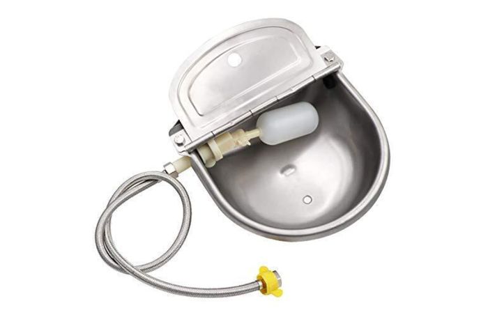 Stainless Steel Auto Water Bowl Hose Hook Up