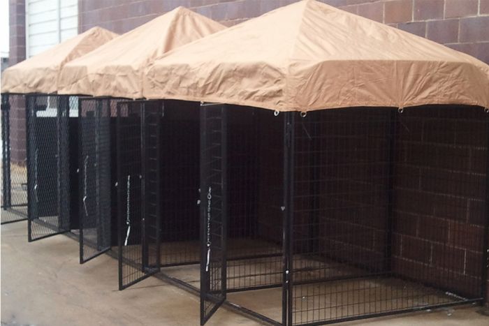 4 X 8 Multiple Standard No Back Dog Kennels ADDITIONAL STALLS