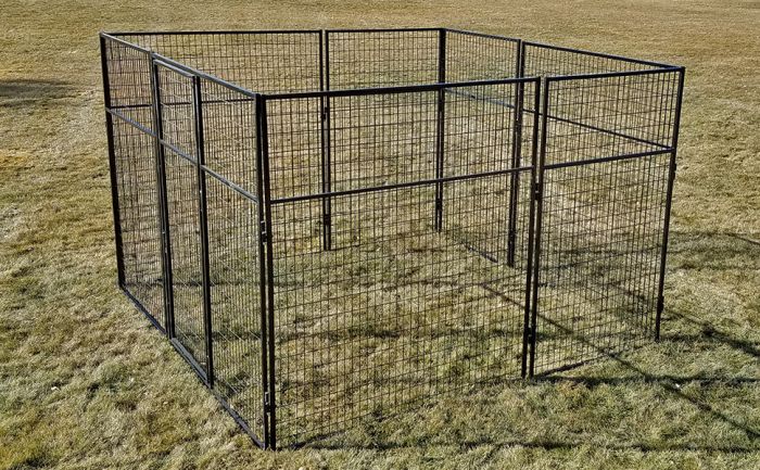 10 X 10 Basic 7 Tall Wire Kennel Powder Coated