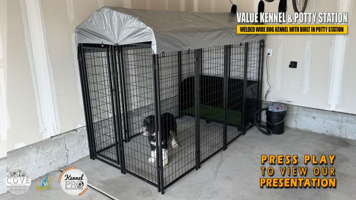 4 X 8 Value Kennel 2 X 4 Quick N Clean Potty Station