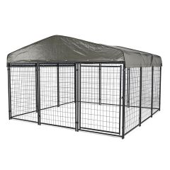 10' X 10' Economy Dog Kennel & Roof