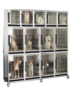 11 or 13 Unit Modular Stainless Steel Cage Bank Kit