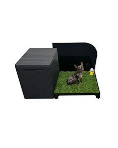 2' X 2' Quick N Clean Potty Station W/Plastic Potty Attendant & Pee Guard