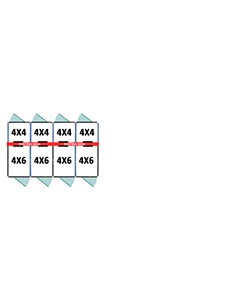 4' X 4' Inside 4' X 6' Outside Multiple Standard Dog Kennels x4