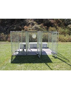 4' X 8' Multiple K9 Condo PRO Dog Kennels X3 & Cube Dog Houses 