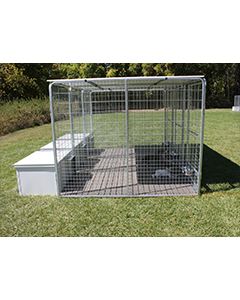 4' X 8' Multiple K9 Condo PRO Dog Kennels X5 & Cube Dog Houses