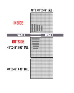 48" X 48" X 46" Tall Inside 48" X 48" X 46" Outside Dog Kennel Run & Second Story Access Tower