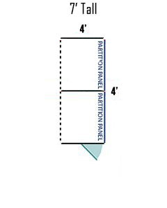  4' X 4' Multiple 7' Tall Back To Back Dog Kennels ADDITIONAL STALLS