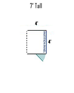 4' X 4' Multiple 7' Tall Full Stall Dog Kennels ADDITIONAL STALLS