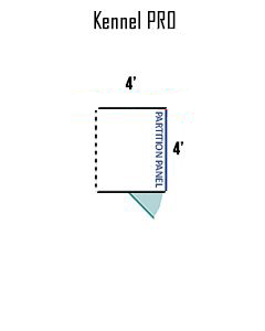 4' X 4' Multiple PRO Full Stall Dog Kennels ADDITIONAL STALLS