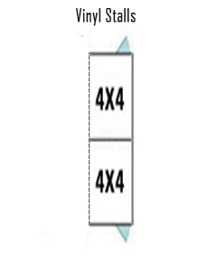  4' X 4' Multiple Vinyl Back To Back Dog Kennels ADDITIONAL STALLS