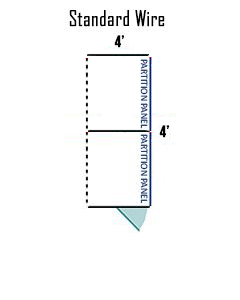 4' X 4' Multiple Standard Back To Back Dog Kennels ADDITIONAL STALLS