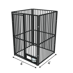 4' X 4' Basic European Boss Dog Kennel