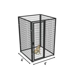4' X 4' Basic Yard Boss Dog Kennel (Powder-Coated)