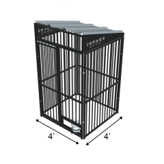 4' X 4' Complete European Boss Dog Kennel