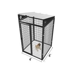 4' X 4' Complete Yard Boss Dog Kennel (Powder-Coated)