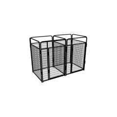 4' X 4' Multiple Standard Full Stall Dog Kennels x2