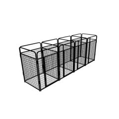 4' X 4' Multiple Standard Full Stall Dog Kennels x4