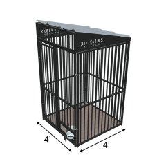 4' X 4' Ultimate European Boss Dog Kennel