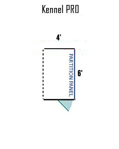 4' X 6' Multiple PRO Full Stall Dog Kennels ADDITIONAL STALLS
