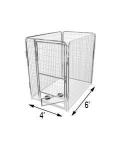 4' X 6' Basic Dog Kennel Pro (Galvanized)