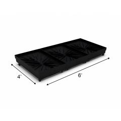 4' X 6' Quick N' Clean Modular Plastic Drain Deck 