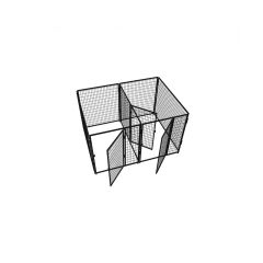 4' X 6' Multiple 5' Tall Flex Full Stall Dog Kennels X2 