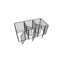 4' X 6' Multiple 5' Tall Flex Full Stall Dog Kennels X3
