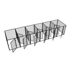 4' X 6' Multiple Flex Full Stall Dog Kennels X6