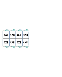  4' X 8' Multiple 7' Tall Back To Back Dog Kennels x4