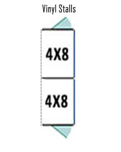  4' X 8' Multiple Vinyl Back To Back Dog Kennels ADDITIONAL STALLS