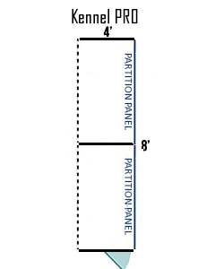  4' X 8' Multiple Pro Back To Back Dog Kennels ADDITIONAL STALLS