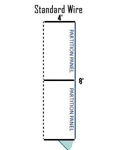  4' X 8' Multiple Standard Back To Back Dog Kennels ADDITIONAL STALLS