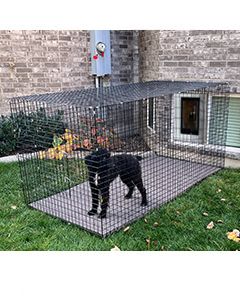 96" X 48" X 46" Tall Wire Outdoor Dogio (RUN ONLY)
