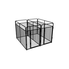 4' X 8' Multiple Standard Full Stall Dog Kennels x2