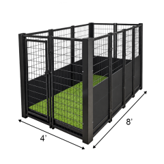 4' X 8' Quick N Clean Value Garage Kennel 