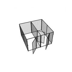 4' X 8' Multiple 5' Tall Flex Full Stall Dog Kennels X2 