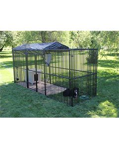 5' X 15' Ultimate European Dog Kennel 