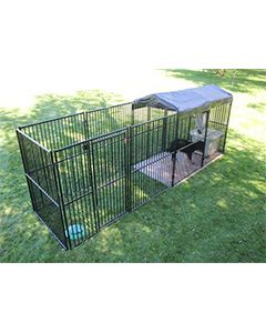5' X 20' Ultimate European Dog Kennel