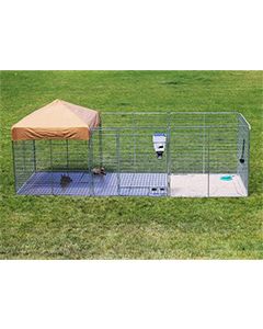 6' X 24' Ultimate Dog Kennel Pro (Galvanized)