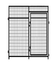 Single 6' X 7' Tall Welded Wire Door Partition Panel 