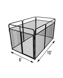 6' X 10' Basic Standard Dog Kennel (Powder-Coated)