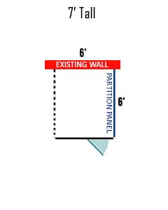 6' X 6' Multiple 7' Tall No Back Dog Kennels ADDITIONAL STALLS