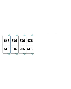  6' X 6' Multiple 7' Tall Back To Back Dog Kennels x4