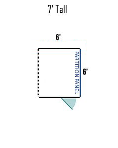 6' X 6' Multiple 7' Tall Full Stall Dog Kennels ADDITIONAL STALLS